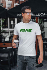 T-Shirt Fame Fashion White & Green