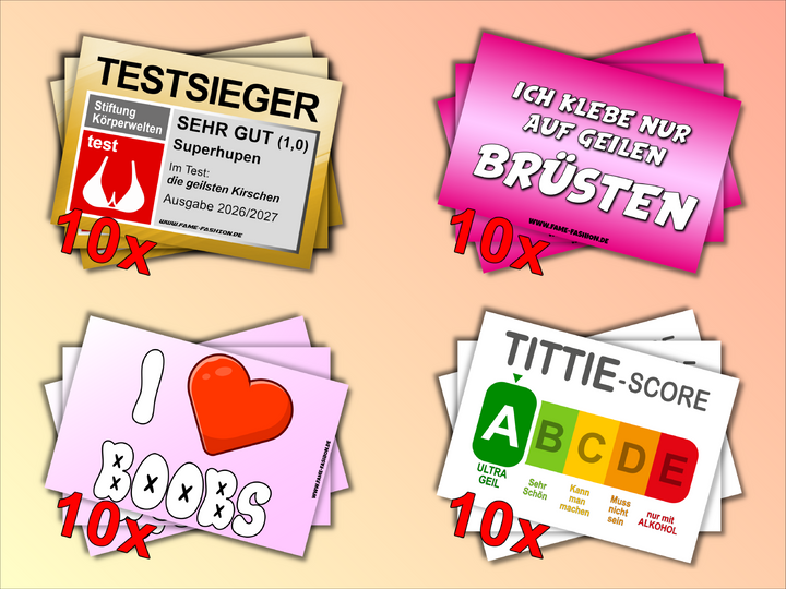 Boob Lover - Sticker-Set