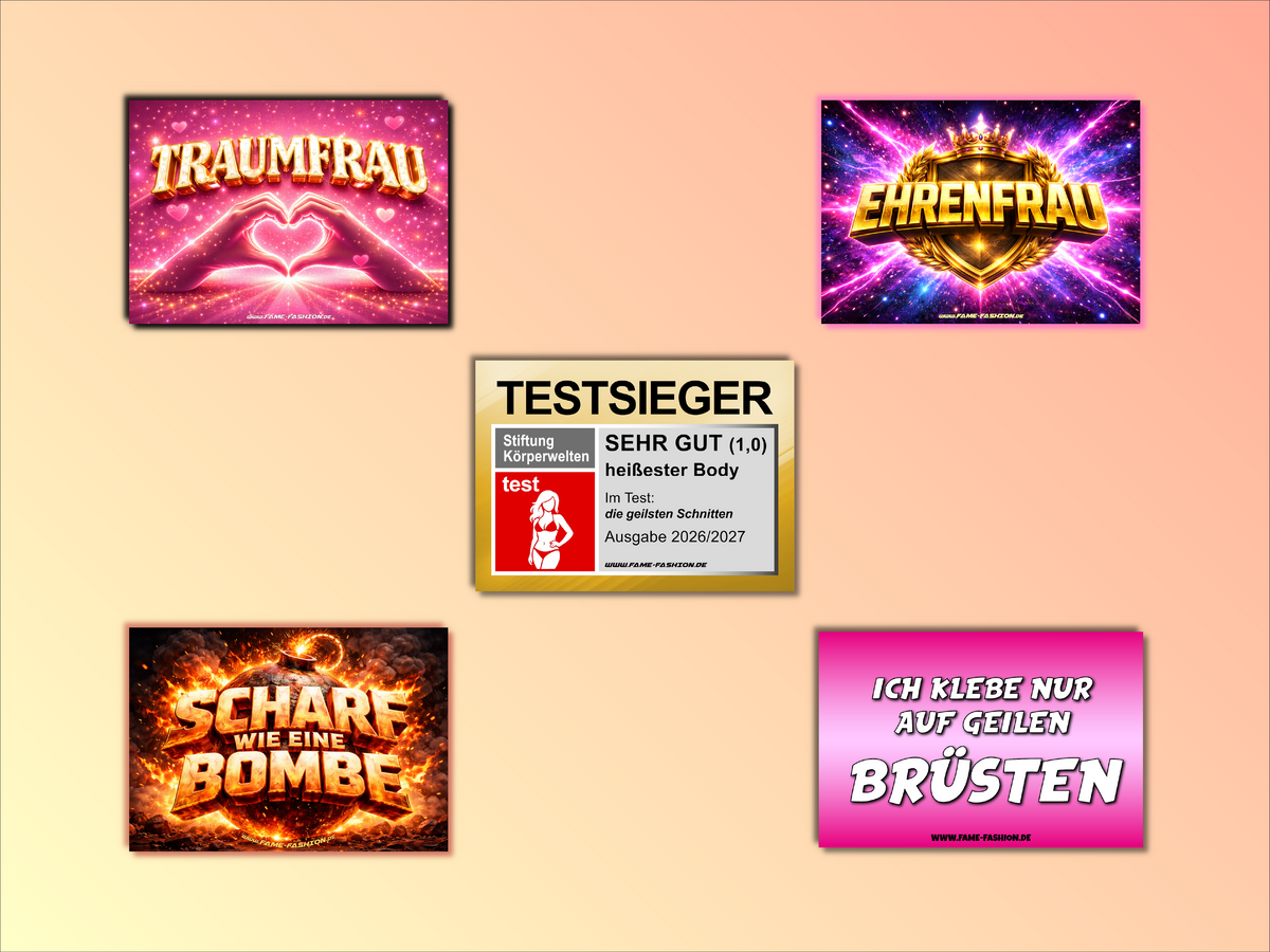 Flirt-Alarm Frauen-Edition -Malle Sticker-Set (50 Sticker)