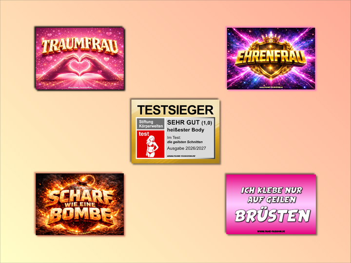 Flirt-Alarm Frauen-Edition -Malle Sticker-Set (50 Sticker)