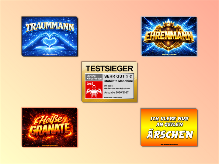 Flirt-Alarm Männer-Edition - Malle Sticker-Set (50 Sticker)