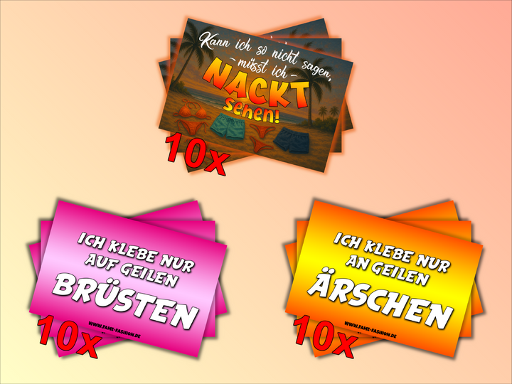 Direkt gesagt. Direkt geklebt. Sticker-Set (30 Sticker)