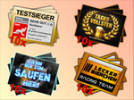 Voll wie ein Ehrenmann -Sauf Edition - Malle Sticker-Set (40 Sticker)