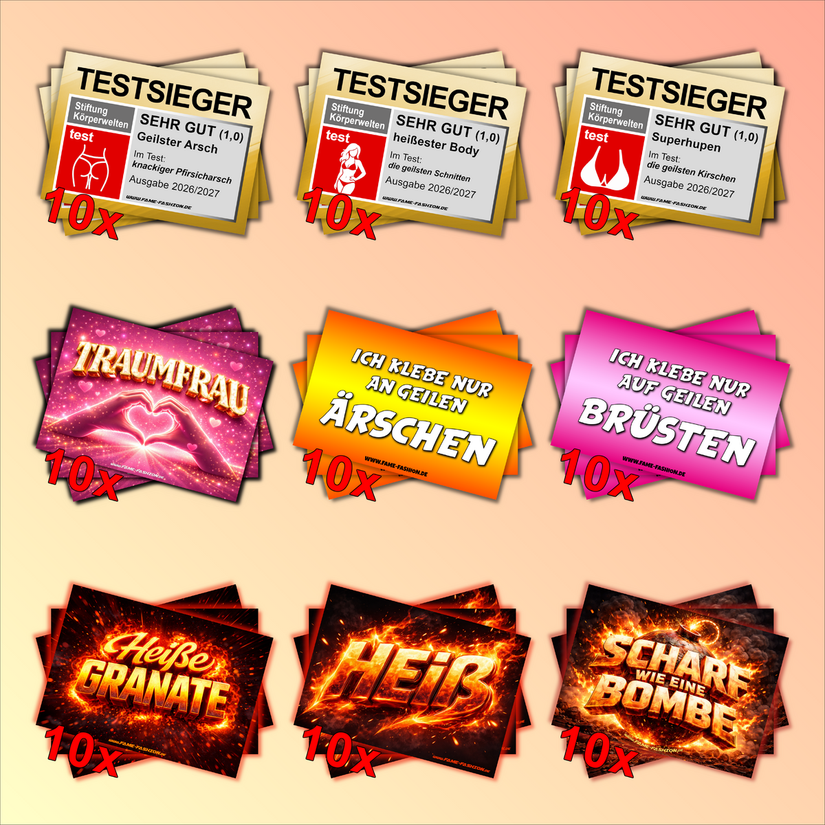 100% Heiße Frau - Malle Sticker-Set (90 Sticker)