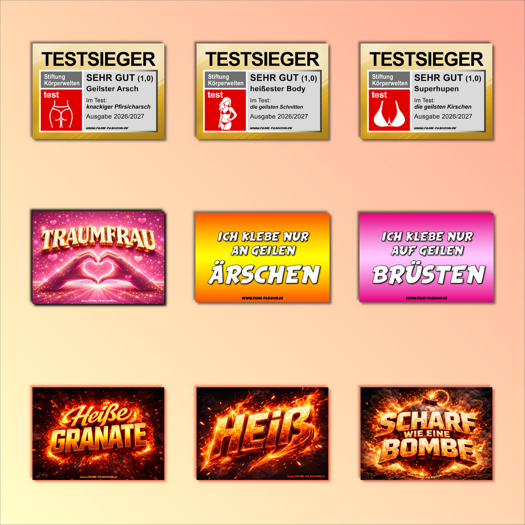 100% Heiße Frau - Malle Sticker-Set (90 Sticker)