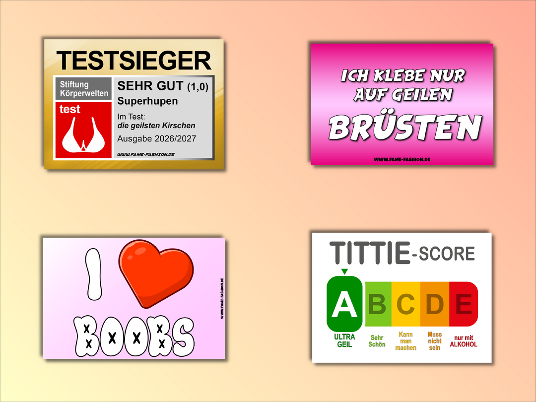Boob Lover - Sticker-Set