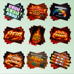 Hot and Spicy - Malle Sticker-Set (90 Sticker)