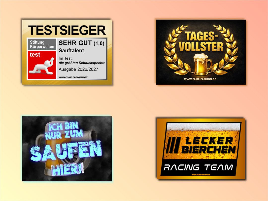 Voll wie ein Ehrenmann -Sauf Edition - Sticker-Set (40 Sticker)