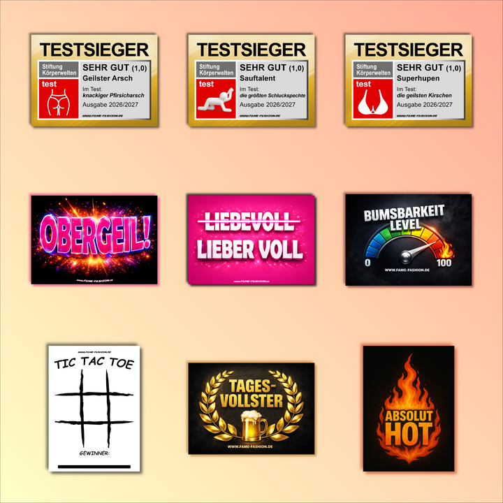 Sauf mich, kleb mich, lieb mich - Sticker-Set (90 Sticker)