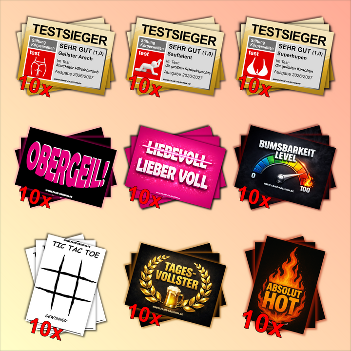 Sauf mich, kleb mich, lieb mich - Sticker-Set (90 Sticker)