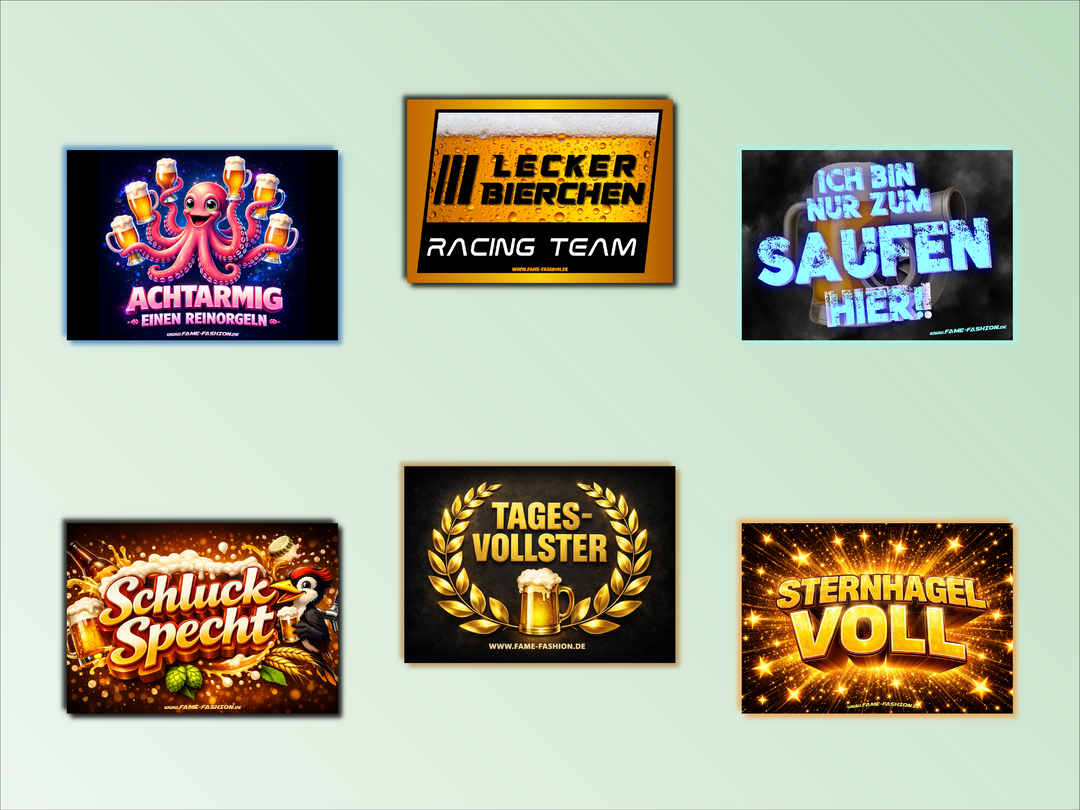 Saufalarm - Sticker-Set (60 Sticker)