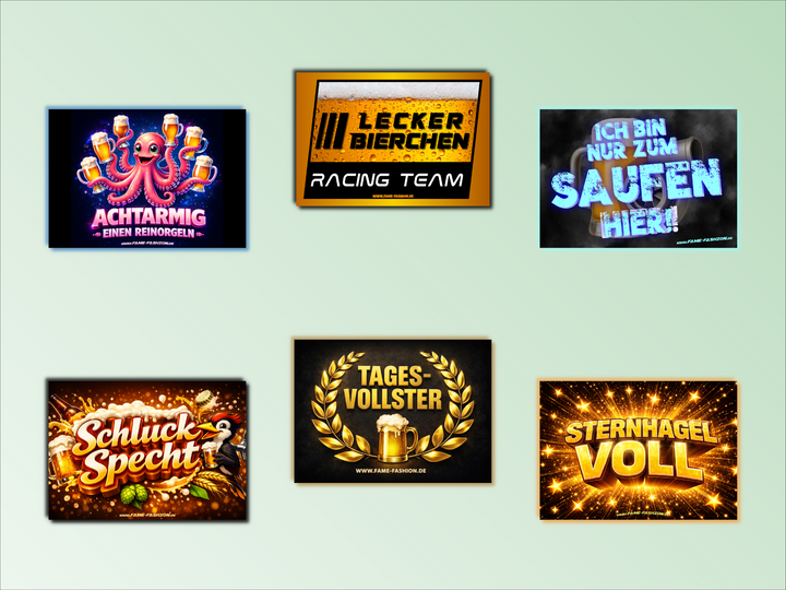 Saufalarm - Sticker-Set (60 Sticker)