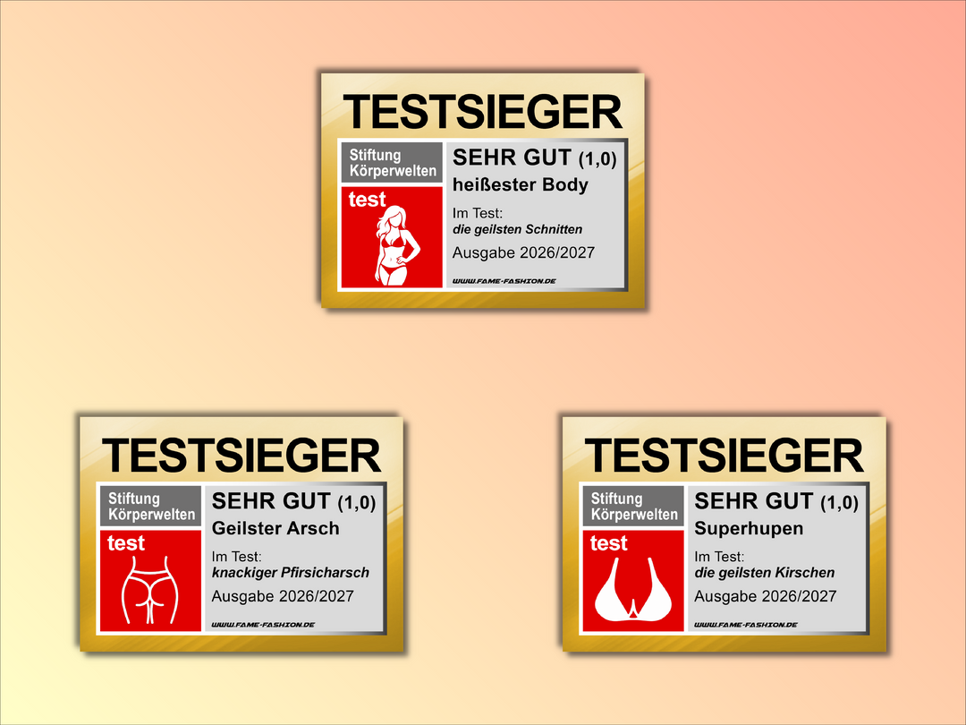 TESTSIEGER – Die heißesten Kurven - Sticker-Set (30 Sticker)