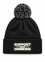 Support Day Drinking - Beanie mit Bommel