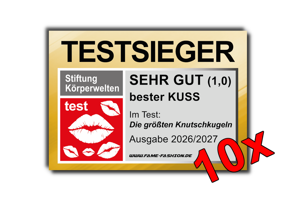 TESTSIEGER bester KUSS - Malle Sticker