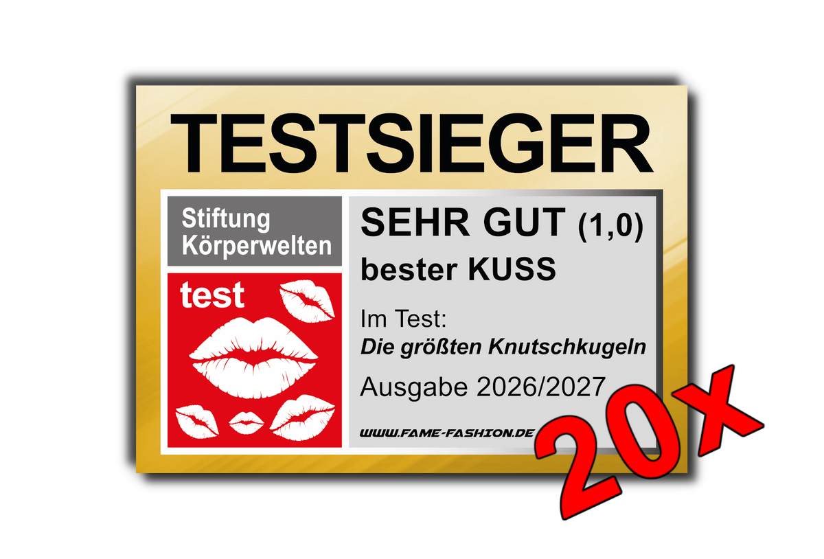 TESTSIEGER bester KUSS - Malle Sticker