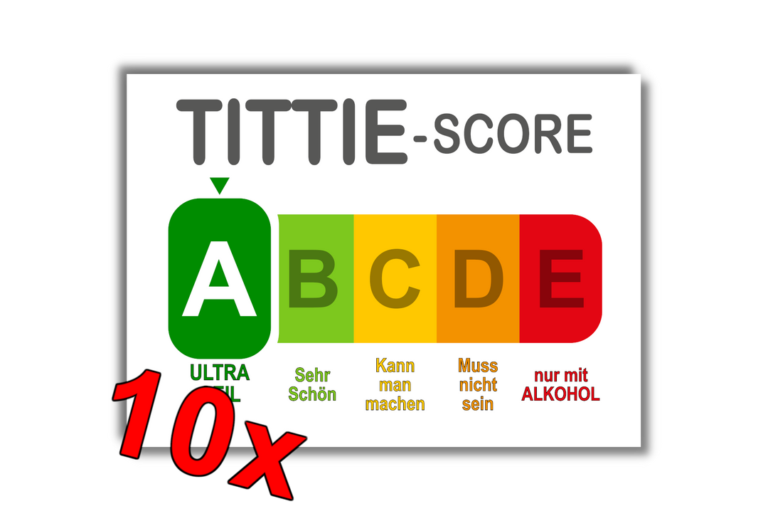 TITTIE-Score MALLE STICKER