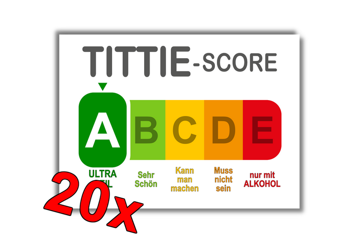 TITTIE-Score MALLE STICKER
