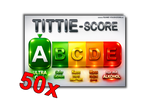 TITTIE-Score MALLE STICKER