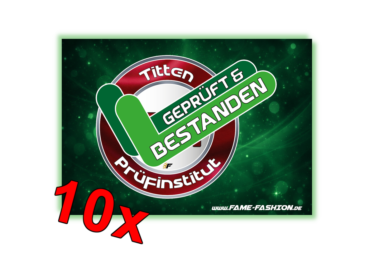 TPI Titten Prüfinstitut, geprüft und bestanden - Malle Sticker