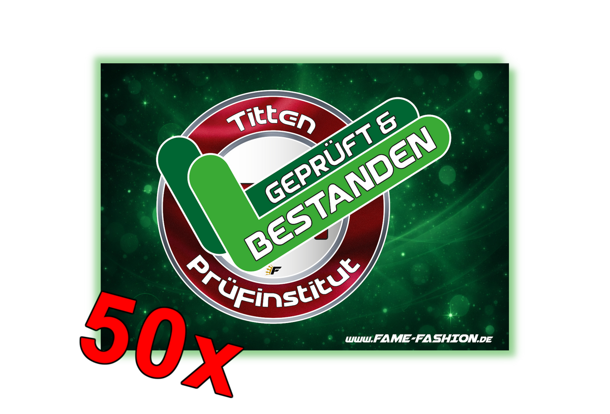 TPI Titten Prüfinstitut, geprüft und bestanden - Malle Sticker