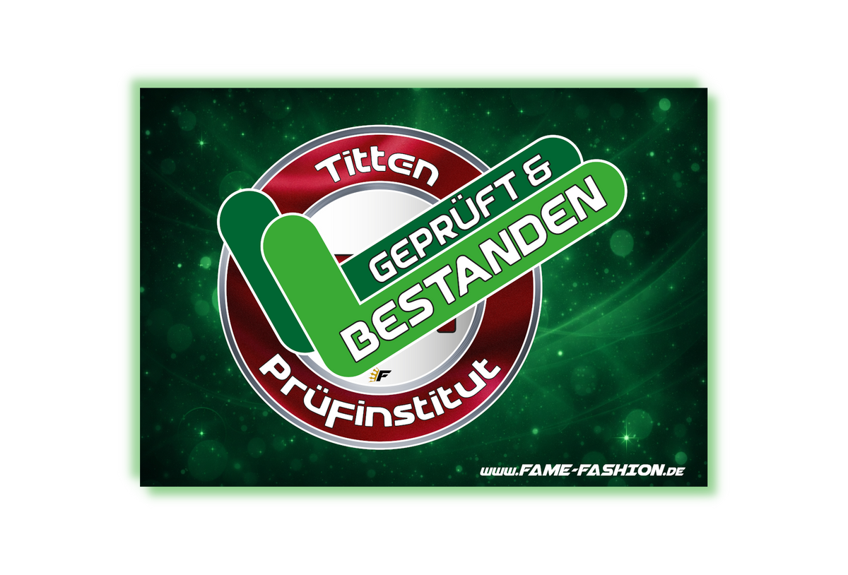 TPI Titten Prüfinstitut, geprüft und bestanden - Malle Sticker