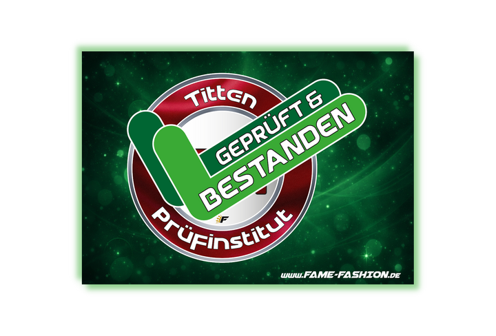 TPI Titten Prüfinstitut, geprüft und bestanden - Malle Sticker