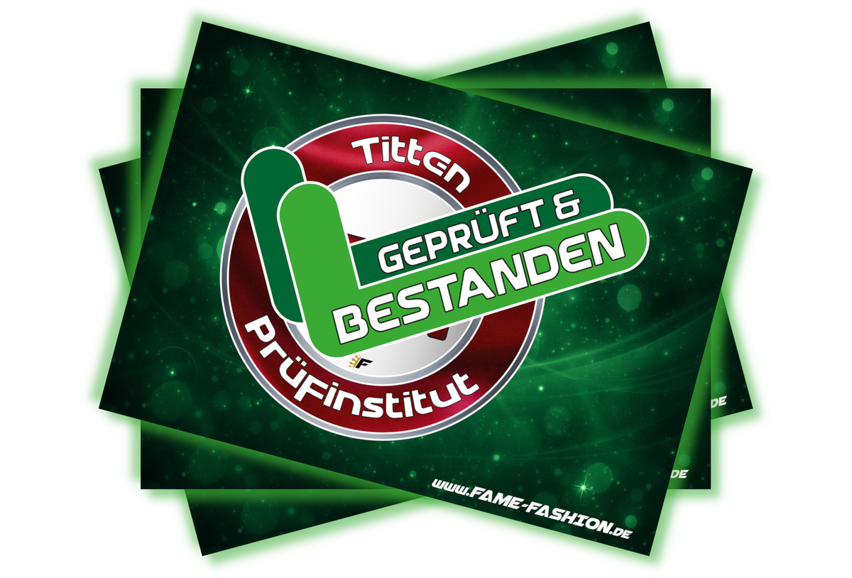 TPI Titten Prüfinstitut, geprüft und bestanden - Malle Sticker