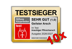 TESTSIEGER Geilster A*sch Malle Sticker