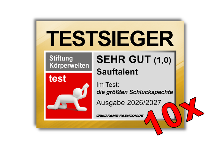 TEST WINNER SAUFTALENT Sticker (MATT)