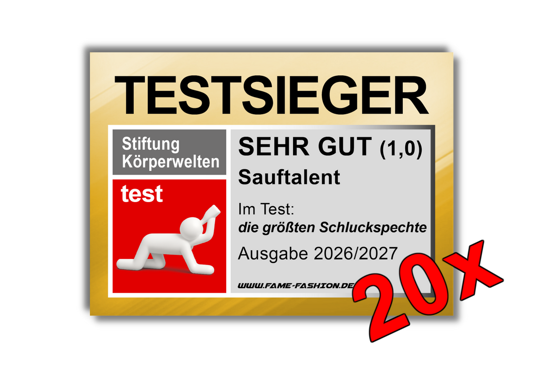 TEST WINNER SAUFTALENT Sticker (MATT)