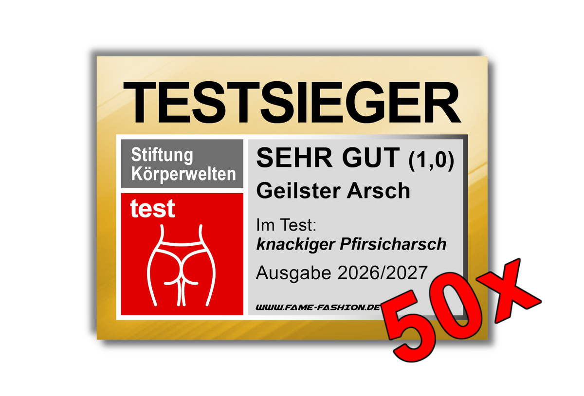 TESTSIEGER Geilster A*sch Malle Sticker