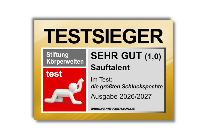 TEST WINNER SAUFTALENT Sticker (MATT)