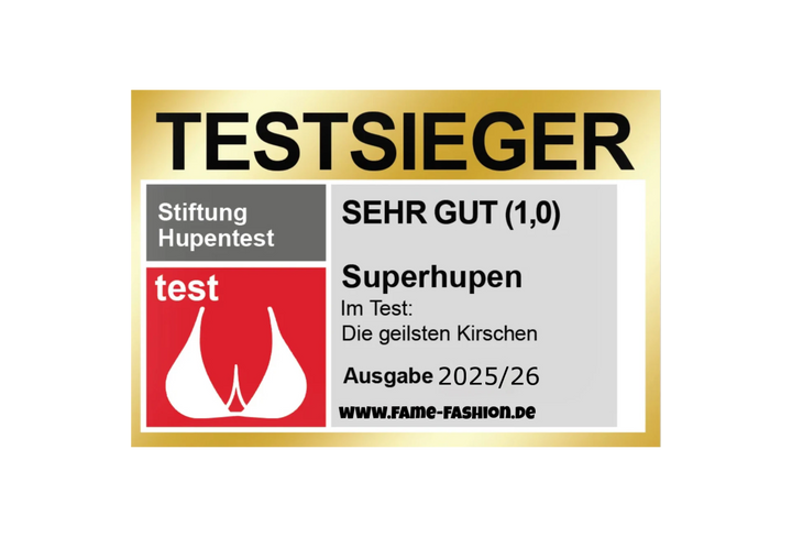 TESTSIEGER Superhupen Sticker