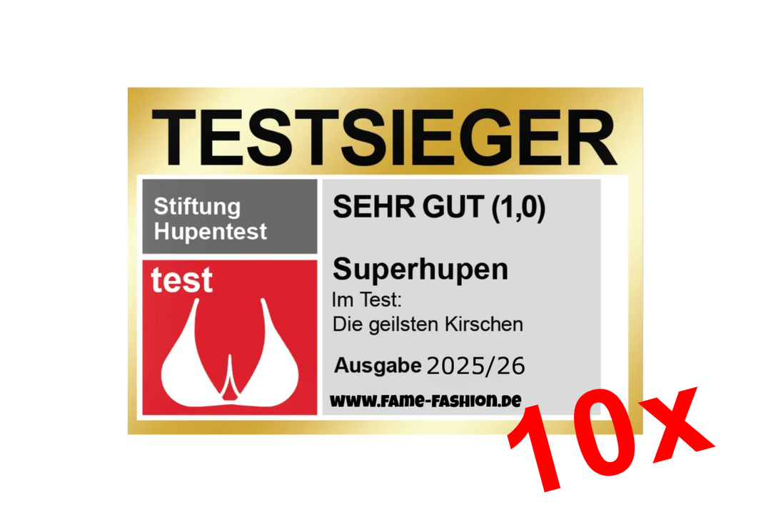TESTSIEGER Superhupen Sticker