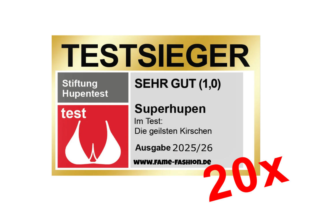 TESTSIEGER Superhupen Sticker