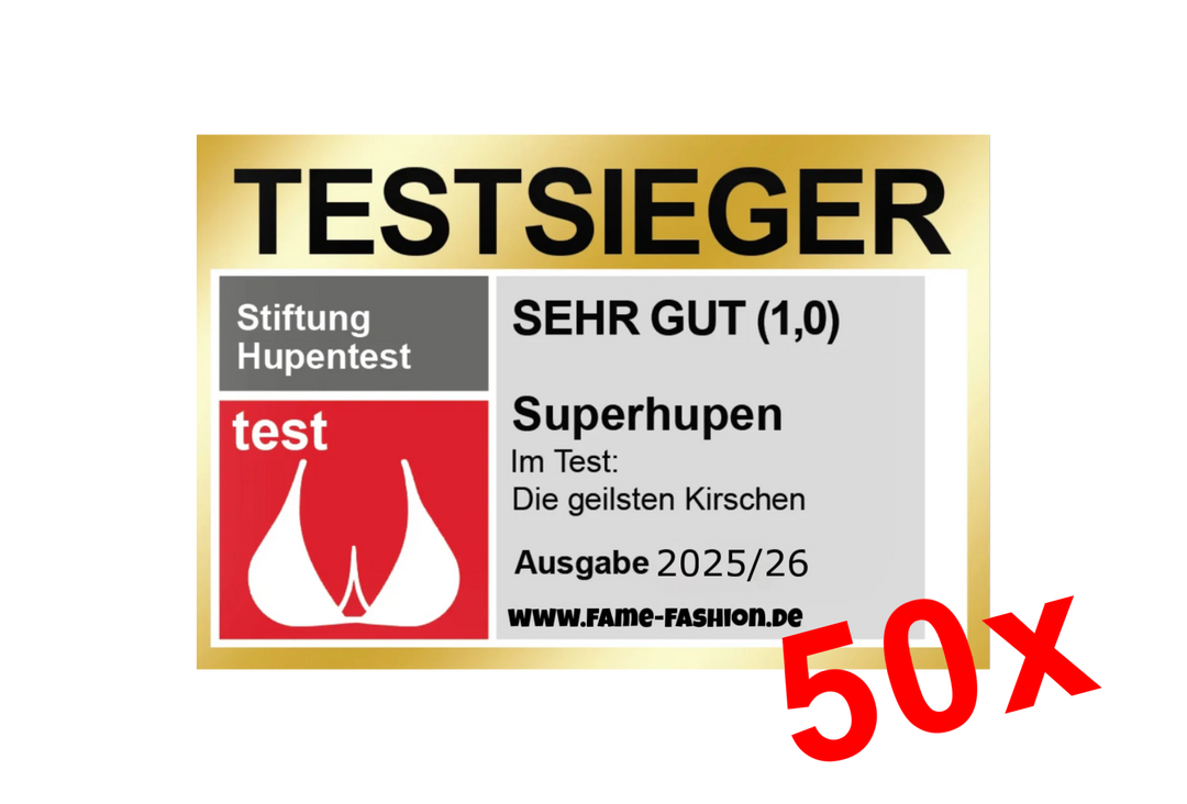 TESTSIEGER Superhupen Sticker