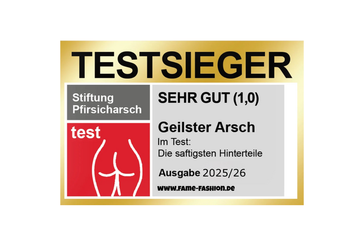 TESTSIEGER Geilster Arsch Sticker