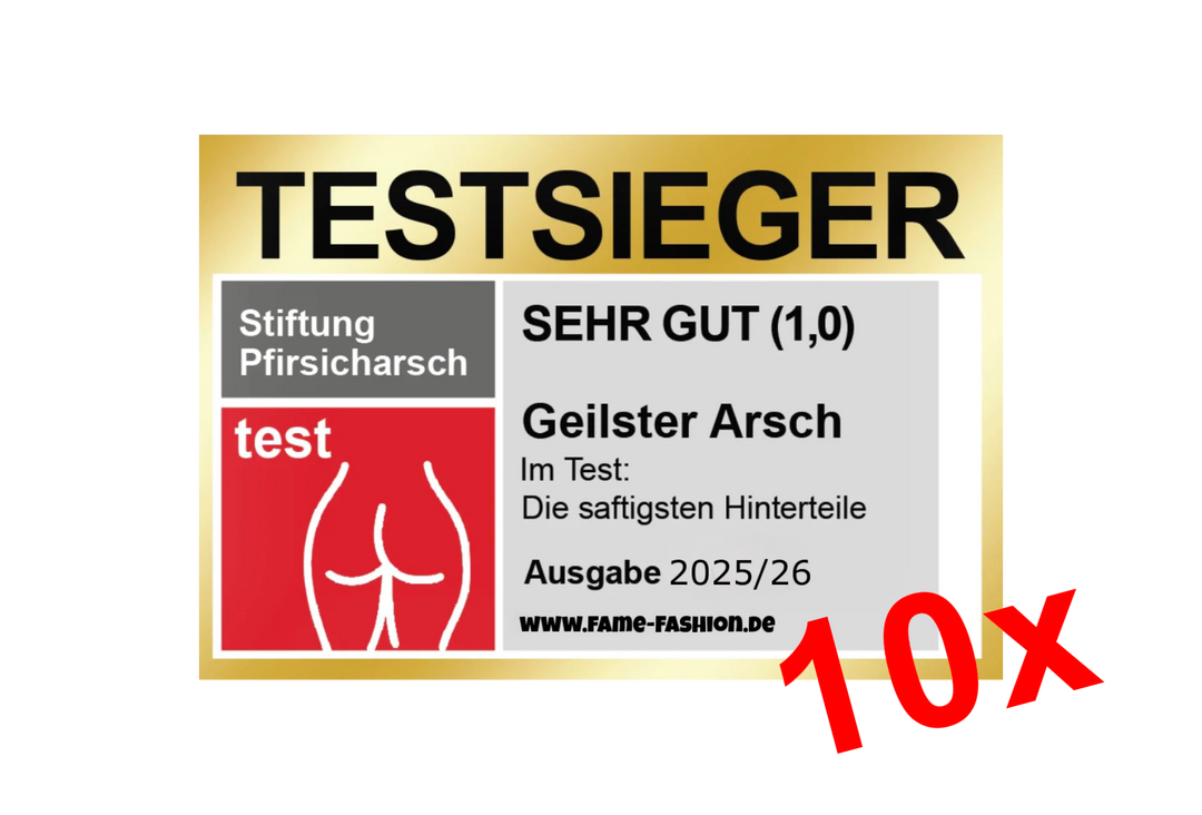 TESTSIEGER Geilster Arsch Sticker