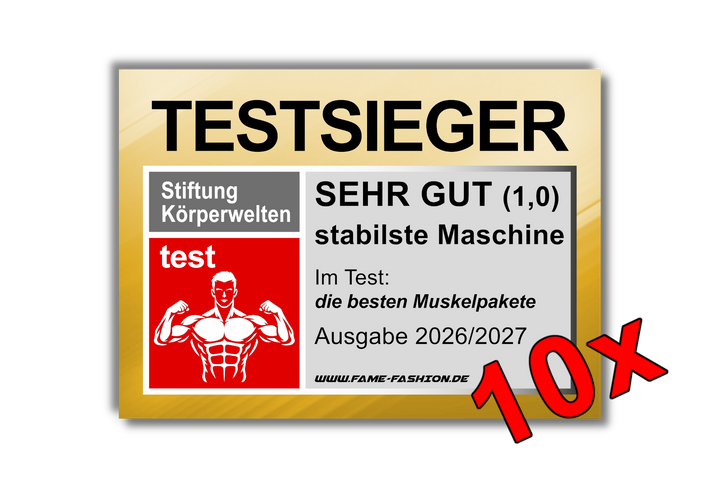TESTSIEGER stabilste Maschine MALLE STICKER