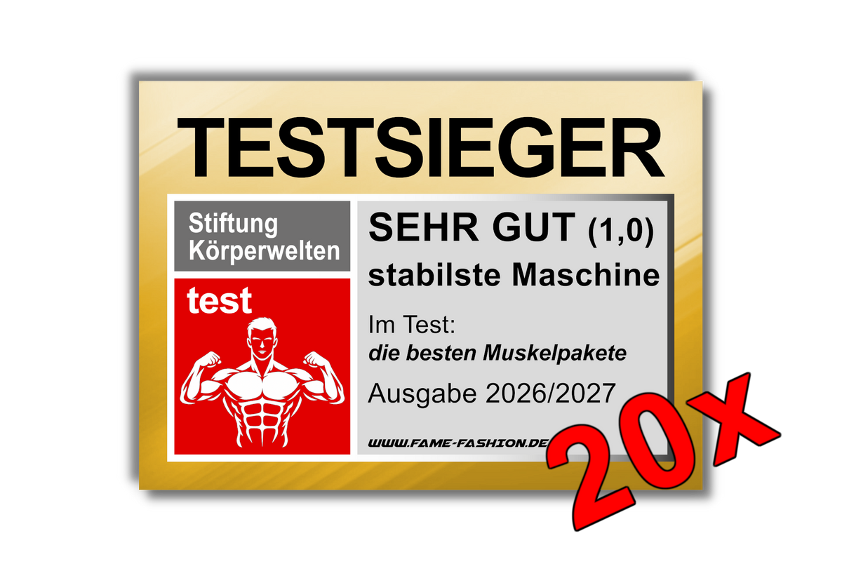 TESTSIEGER stabilste Maschine MALLE STICKER