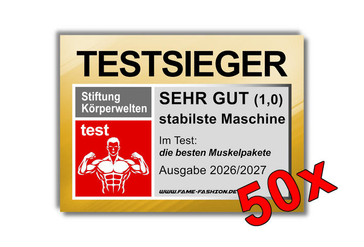 TESTSIEGER stabilste Maschine MALLE STICKER