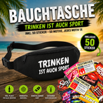 Bauchtasche gefüllt mit 1 MEGA-Bundle Sticker-Set (50 Sticker-Motive je 1x)
