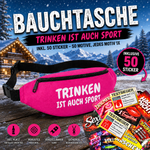Bauchtasche Aprés Skí Version gefüllt mit 1 MEGA-Bundle Sticker-Set (50 Sticker-Motive je 1x)
