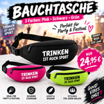 Bauchtasche Trinken ist auch Sport