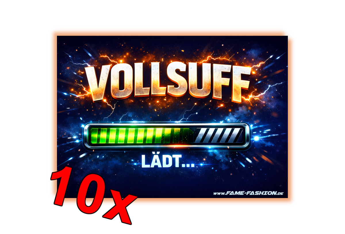 VOLLSUFF lädt - Malle Sticker
