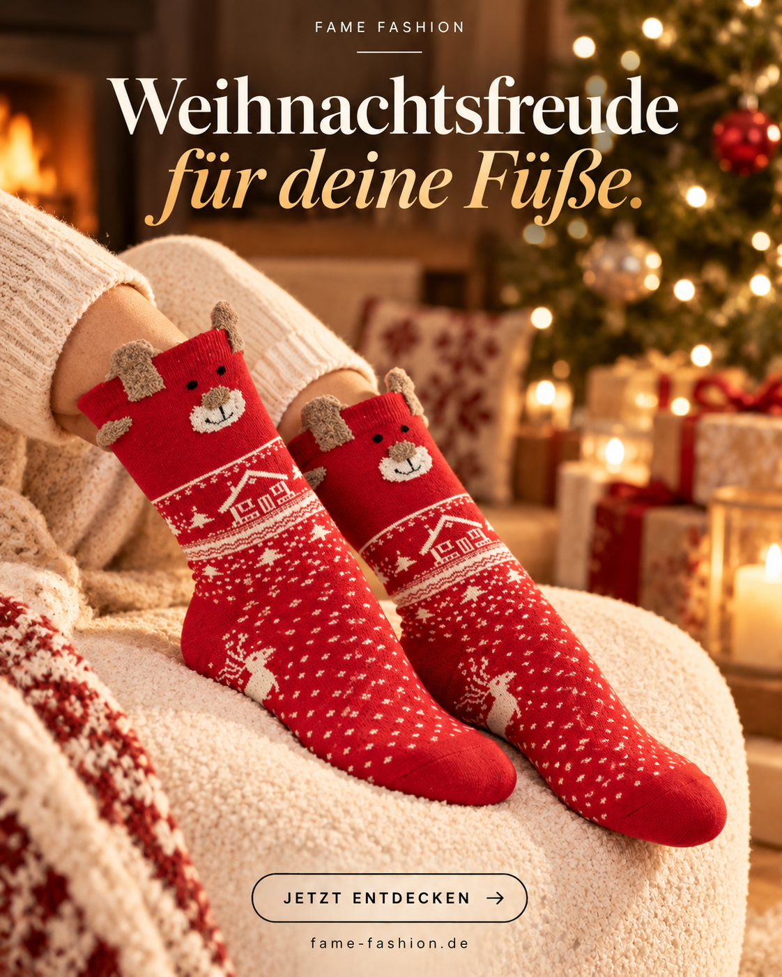 "Rentierzauber Socken"