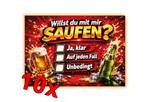 Willst du mit mir SAUFEN - Malle Sticker