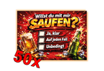 Willst du mit mir SAUFEN - Malle Sticker