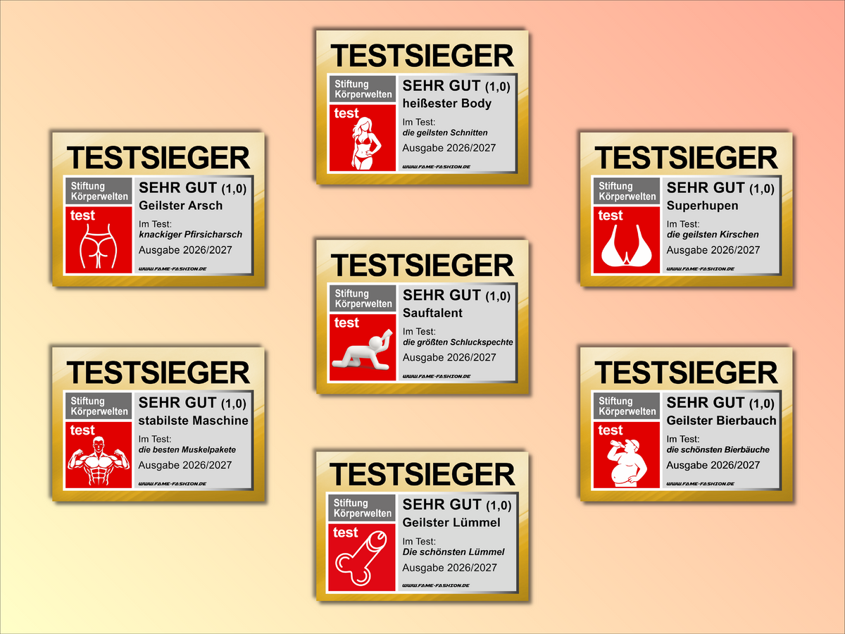 TESTSIEGER – Körper mit Bestnote - Malle Sticker-Set (70 Sticker)